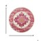 Homeroots 8 ft. Round Ivory & Fuchsia Distressed Area Rug 385327 - alternate 6